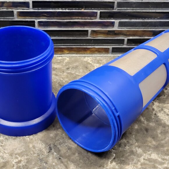 TEAVANA ICED TEA FLAVORED WATER PITCHER 66 OZ. VINTAGE ROYAL BLUE MADE IN USA - Picture 10 of 14